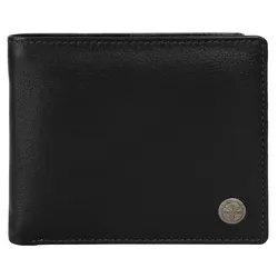 Geldbörse CHIEMSEE, schwarz, Leder, unifarben, leicht glänzend, casual, Kleinlederwaren, echt Leder