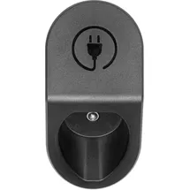 TechniSat TECHNIVOLT Kabel- und Steckerhalter Typ 2 (Wandhalterung für Ladekabel, Kabelaufhängung und Stecker-Halterung in einem, mit Montagezubehör) schwarz/weiß