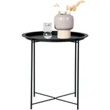 House Nordic Beistelltisch Anne 47 cm) Rund Schwarz