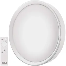EMOS LED Deckenleuchte 30W dimmbar mit Fernbedienung, einstellbare Helligkeit 180–1800 lm und Lichtfarbe 2700–6500 K, Nachtlicht + Timer, ZM5168 - Weiß