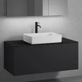 neoro n50 Unterschrank B: 120 cm mit 1 Auszug, Waschtisch B: 58 cm weiß matt, B: 120.5 BN0065WM+BN0434BM+BN0404C2