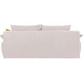 Collection AB Schlafsofa Kunstleder 2-Sitzer Beige
