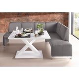 exxpo - sofa fashion Intenso 157 x 91 x 244 cm Struktur langer Schenkel links grau