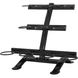 GORILLA SPORTS® Kettlebell Rack - mit 3 Ebenen für 11 Kettlebells, 104,5 x 65 x 85 cm, Vertikale, Schwarz - Kugelhantel Ablage, Hantelständer, G... - Schwarz