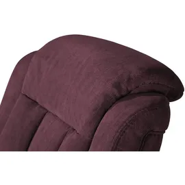 Polstermöbel Oelsa Fernsehsessel Andorra Mikrofaser 87 x 108 x 110 cm Rot mit Rollen