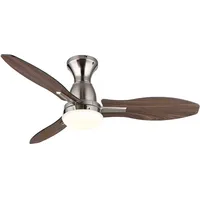 GLOBO LED Deckenventilator dimmbar, Fernbedienung, Vor-Rücklauf, D 107 cm