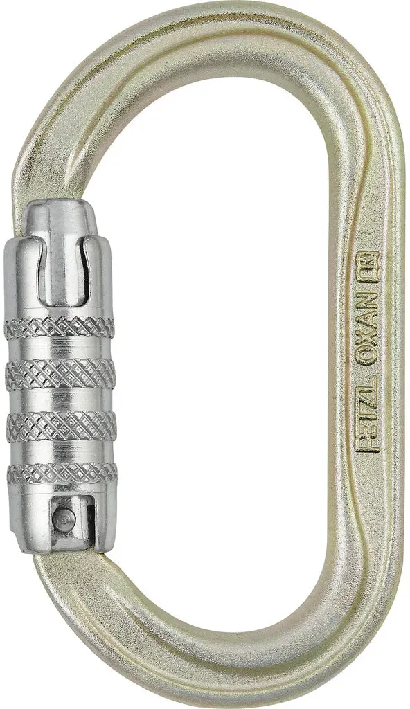 Stahlkarabiner OXAN TRIACT-LOCK - goldfarben