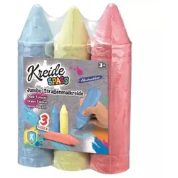 Asphaltkreide Jumbo, 19 cm - 3 Stück