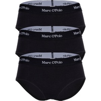 Marc O'Polo Marc O ́Polo Women's Essentials Slip, 3er-Pack, Logobund, für Damen, Unterhosen, Panty, schwarz, XL