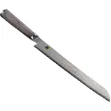 MIYABI 5000mcd Damastmesser Brotmesser 24 cm Schwarz/Silber