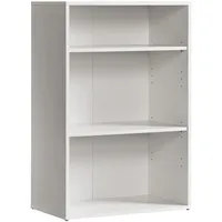 Mokebo Bücherregal Weiß, Holzwerkstoff, 2 Fächer, 60x91x34.5 cm, Wohnzimmer,