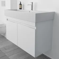 Megabad Lodge Waschtischunterschrank 95 cm mit 2 Türen für Waschtisch Duravit Vero Air HMW10056001KEIVA100, Badmöbel,