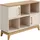 Paidi Sideboard PAIDI "STIENE in Beige oder Grau, 6 Fächer und 2 Schiebetüren mit Soft-Close", cashmere, beige, eiche massiv, B:124cm H:91cm T:40cm, Holzwerkstoff, Massivholz, Sideboards, Sideboard, stabiles Regal mit Massivholz, Standregal, geprüfte Qualität,