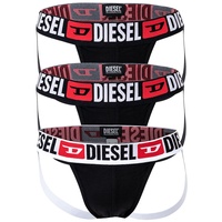 Diesel Herren Jockstrap 3 Pack - UMBR-JOCKYTRHEEPACK, Tanga Slip Schwarz