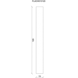 FN Neuhofer Flachleiste 100 cm 120 mm Fichte/Kiefer