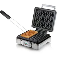Domo - Doppel Waffeleisen Für 2 Dicke Belgische Waffeln Mit Timer 16x9,5cm Waffelgabel