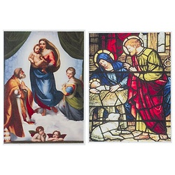 Wachsbild "Weihnachten", 2 Stück