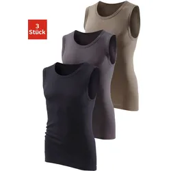 H.I.S Muscleshirt, ohne Seitennähte optimale Passform, Gr. 4, oliv, schwarz, anthrazit, , 349793-4