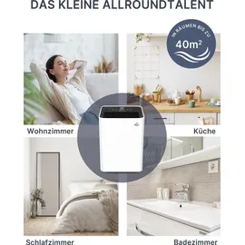 Comedes Demecto 10 eco, geräuscharm, bis 20m2, 10 Liter/Tag – Weiß