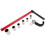 Dönges Standhahnmutterschlüssel 13 mm, Kralle SW 36 + Einsätze 9-17 mm | Standhahnschlüssel Universalwerkzeug, Mutterschlüssel, Klaueadpter, Waschbeckenarmatur-Werkzeug, Spezialwerkzeug