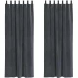 vidaXL Verdunkelungsvorhänge 2 pcs Hellgrau 140 x 245 cm