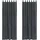 vidaXL Verdunkelungsvorhänge 2 pcs Hellgrau 140 x 245 cm