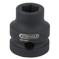 KS Tools 1/2" Sechskant-Kraft-Stecknuss, extra kurz, 19,0 mm