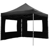 VCM PROFI schwarz Polyester-Mischgewebe B/H/T: ca. 300x220x300 cm - m2 PE Plane Partyzelt Gartenzelt