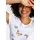 KangaROOS T-Shirt KANGAROOS, Damen, Gr. 36/38, bunt (weiß, bunt), Rippware, Obermaterial: 100% Baumwolle, bedruckt, körpernah hüftbedeckend, Rundhals, Shirts T-Shirt, Kurzarm, körpernahe Passform, aus Rippware