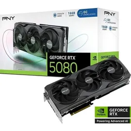 PNY GeForce RTX 5080 Overclocked Triple Fan 16 GB GDDR7 VCG508016TFXPB1-O