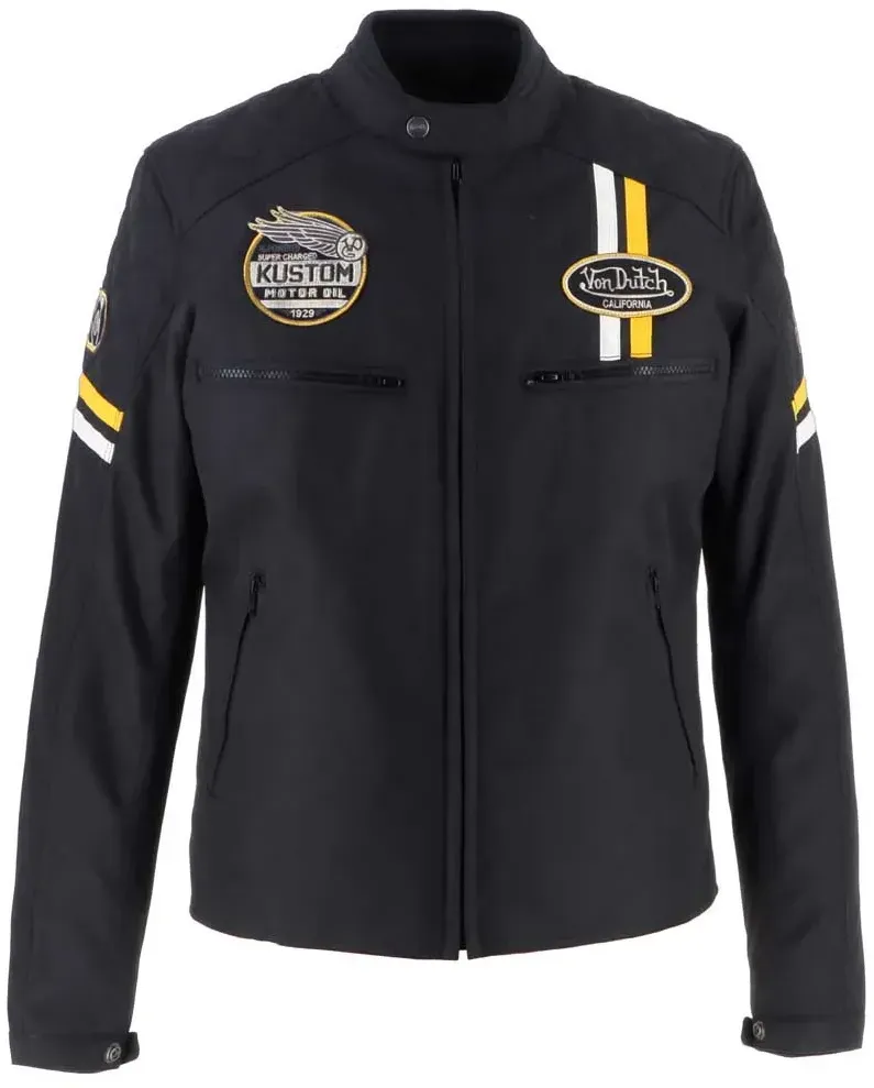 Von Dutch Race Now Jacke - Black / White / Yellow - S