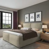Halmon Schlafkomfort Betten Milano 200 x 200 cm Beige