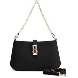 Seidenfelt Lilla Ro Schultertasche 21 cm  grau