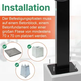 LDY Wallbox Standfuß für Vestel Wallbox-LDY-POLE-VESTEL