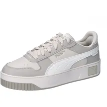 Puma Damen Carina Street Animal Fever Sneaker, Alpine Snow-Warm White-Desert Dust, 37.5 EU