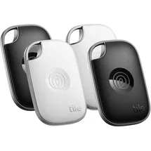 life360 Tile Pro 2024, 4er-Pack schwarz und weiß