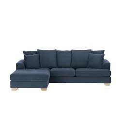 SOHO Ecksofa  Franka , blau , Maße (cm): B: 268 H: 87 T: 161