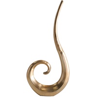 Riess Ambiente Moderne Vase Wave XL 106cm Gold Aluminium poliert Dekoration Blumenvase Wohnaccessoire Dekovase