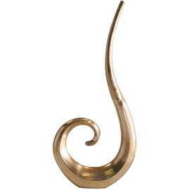 Riess Ambiente Moderne Vase Wave XL 106cm Gold Aluminium poliert Dekoration Blumenvase Wohnaccessoire Dekovase