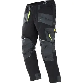 Terrax Workwear Herren-Arbeitshose (56, Schwarz/Gelb)