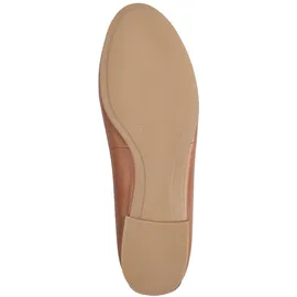TAMARIS Damen, Ballerina Leder flach, braun, 40 EU