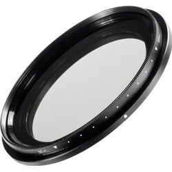 Walimex ND-Fader 62 mm +2 bis +8 Blenden (62 mm, ND- / Graufilter), Objektivfilter, Schwarz