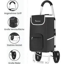 COFI 1453 Einkaufswagen 56 L schwarz