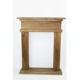 Kaminumrandung braun Brownie, Dekokamin, Kaminkonsole 70cm Breite