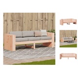 vidaXL Gartensofa 3-Sitzer 189x60x62 cm Massivholz Douglasie