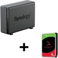 Synology DiskStation DS124 1 Einschub NAS-Server Leergehäuse + 1x Seagate Ironwolf SATA 3.5" HDD 4TB Festplatte