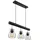 GLOBO Lighting Hängeleuchte, schwarz, Metall käfig, 3x 4W 3x 300lm warmweiß, HxLxB 140x60x13,6cm