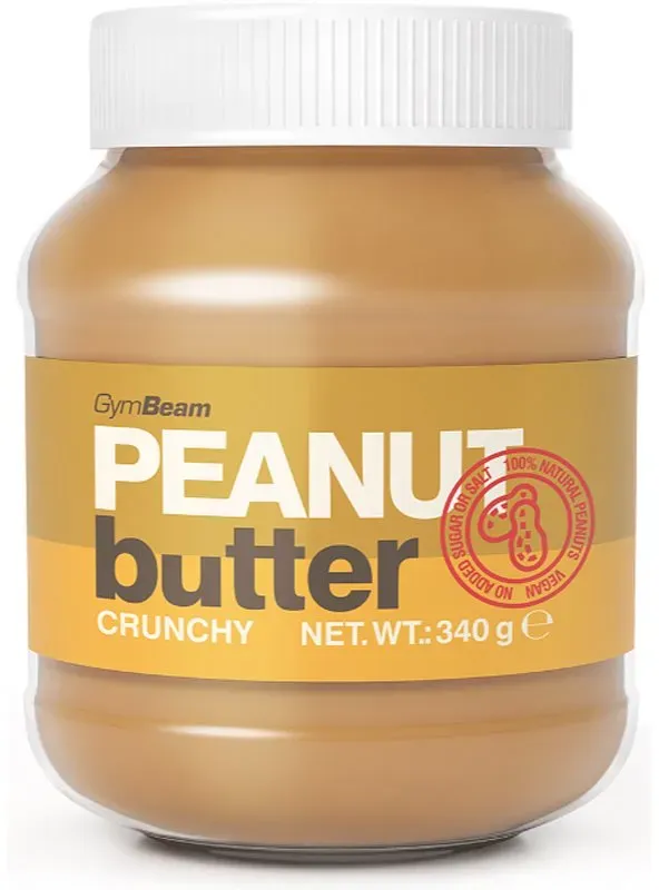 GymBeam Peanut Butter Crunchy 100%ige Nusscreme 340 g