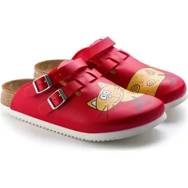 Birkenstock Clog Kay Superlauf, Birko-Flor, Cat Red, schmal, Größe 41