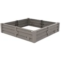 Smoby Kunststoffsandkasten Square Garden mit Dach grau